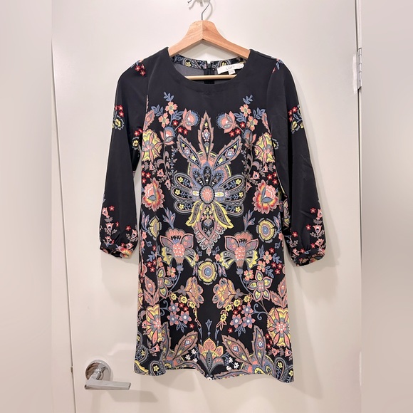 Ann Taylor LOFT Multicolor Paisley Midi Dress, Office Dress for Women, Dinner - Picture 2 of 6